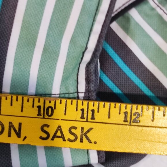 O'Neill board short men's size 34 grey white green stripes - Picture 12 of 12